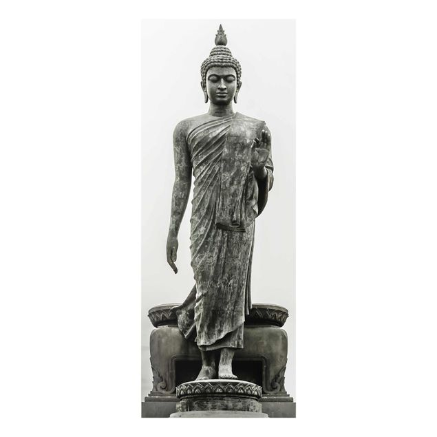 Billeder sort og hvid Buddha Statue
