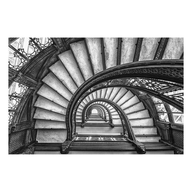 Billeder sort og hvid Chicago Staircase