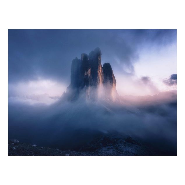 Billeder landskaber Three Peaks In Blue Light