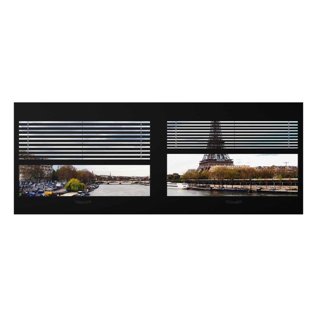 Billeder arkitektur og skyline Window View Blinds - Seine And Eiffel Tower