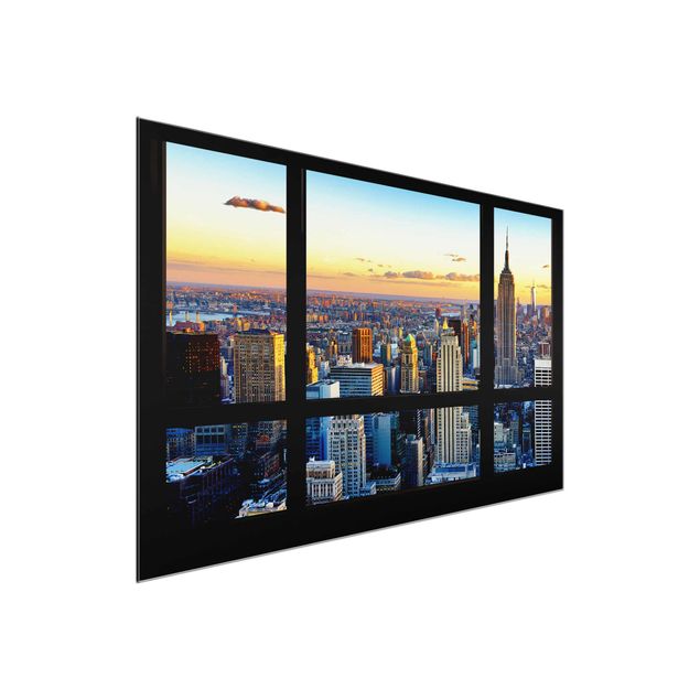 Billeder 3D Window view - Sunrise New York