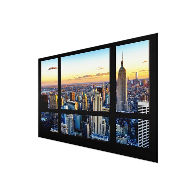 Billeder arkitektur og skyline Window view - Sunrise New York