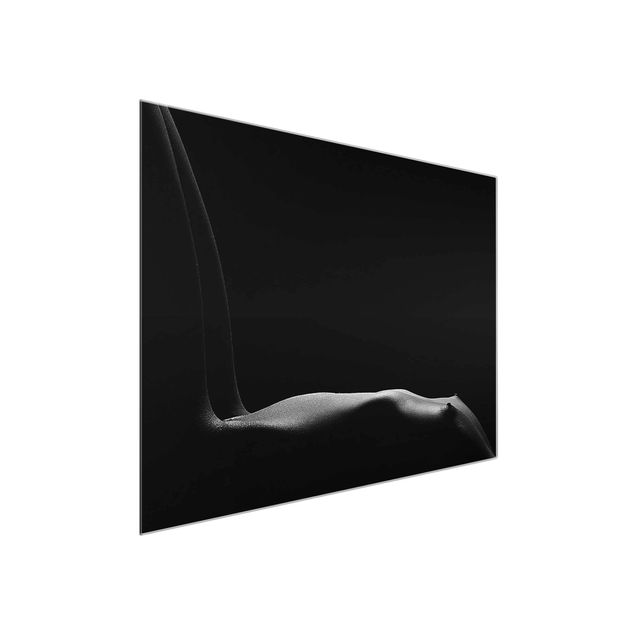 Glasbilleder sort og hvid Nude in the Dark