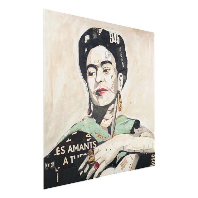 Billeder moderne Frida Kahlo - Collage No.4