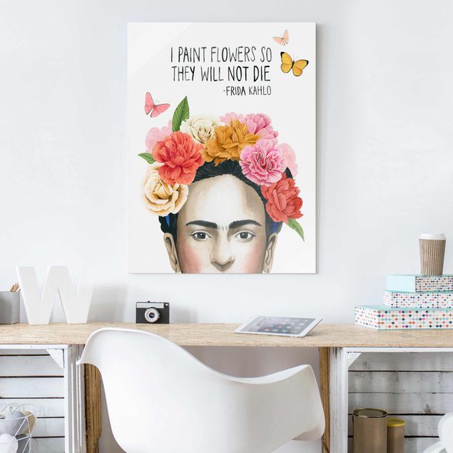 Glasbilleder blomster Frida's Thoughts - Flowers