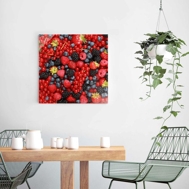 Glasbilleder blomster Fruity Berries