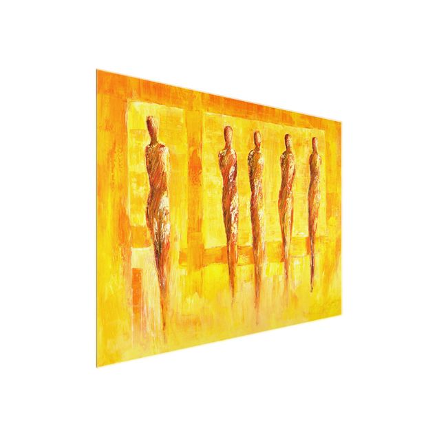 Billeder abstrakt Petra Schüßler - Five Figures In Yellow