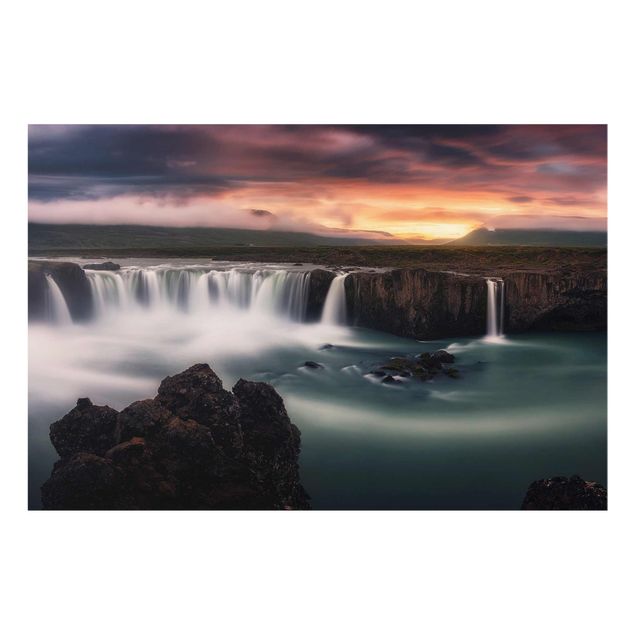 Billeder natur Goðafoss Waterfall In Iceland