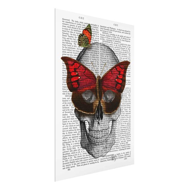 Glasbilleder dyr Scary Reading - Butterfly Mask