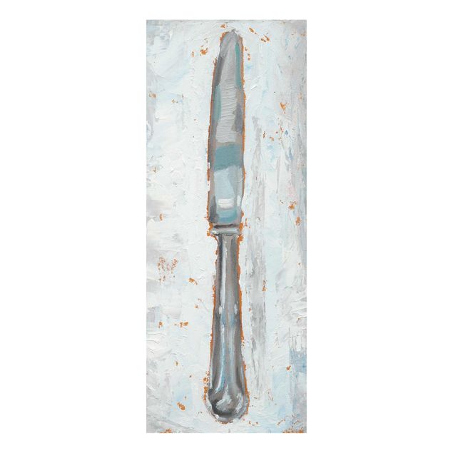 Glas magnettavla Impressionistic Cutlery - Knife