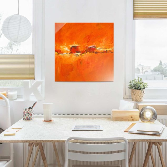 Billeder kunsttryk Petra Schüßler - Composition In Orange
