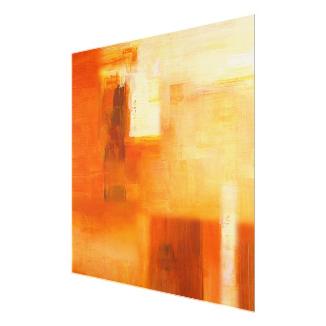 Billeder orange Petra Schüßler - Composition In Orange And Brown 02