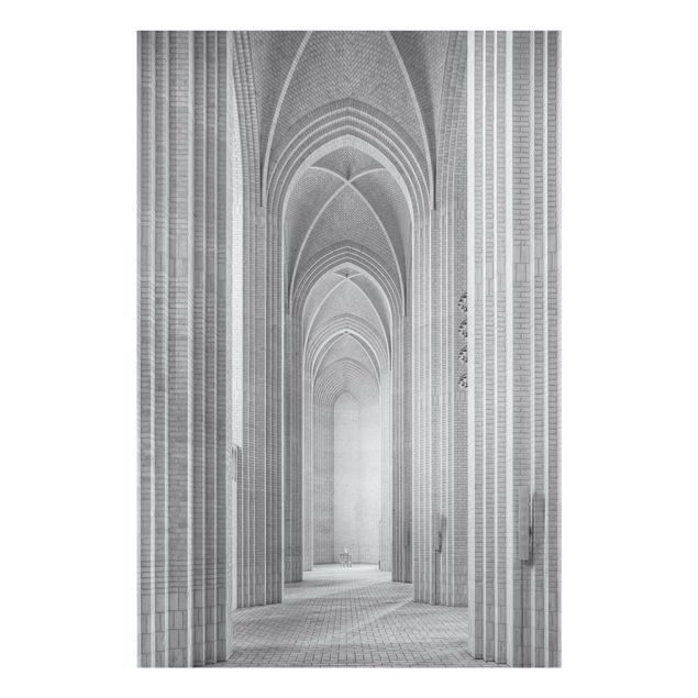 Billeder sort og hvid The Cloister In Grundtvig's Church