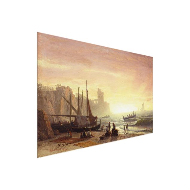 Kunst stilarter Albert Bierstadt - The Fishing Fleet