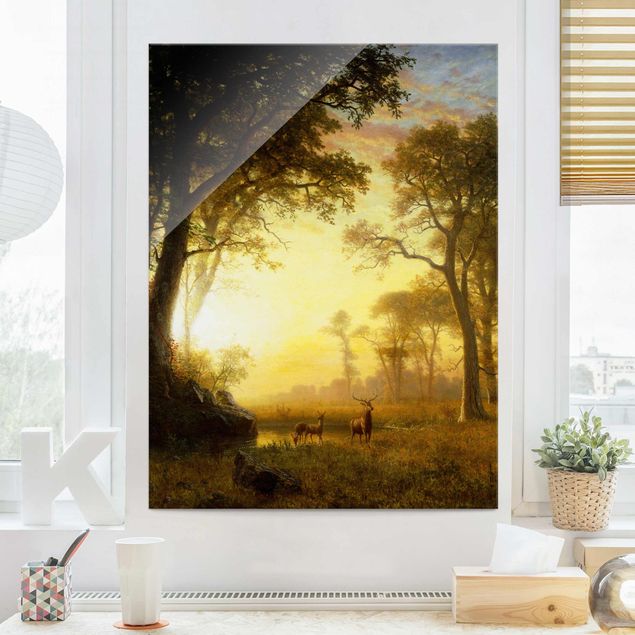 Kunst stilarter romantikken Albert Bierstadt - Light in the Forest