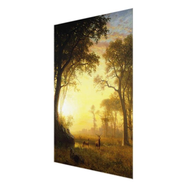 Billeder landskaber Albert Bierstadt - Light in the Forest