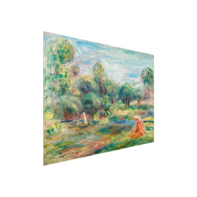 Glasbilleder landskaber Auguste Renoir - Landscape At Cagnes