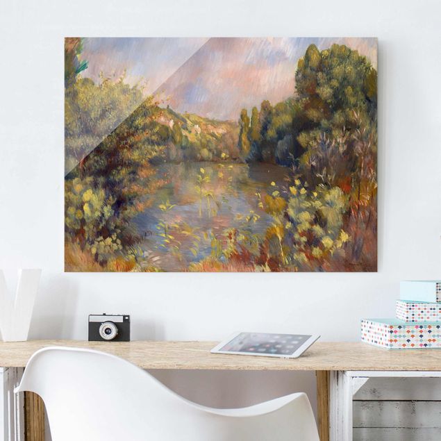 Kunst stilarter impressionisme Auguste Renoir - Lakeside Landscape