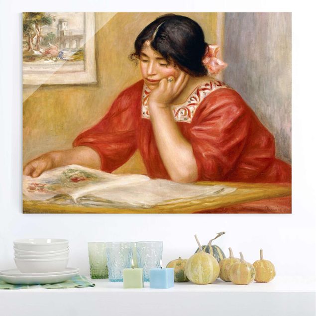 køkken dekorationer Auguste Renoir - Leontine Reading