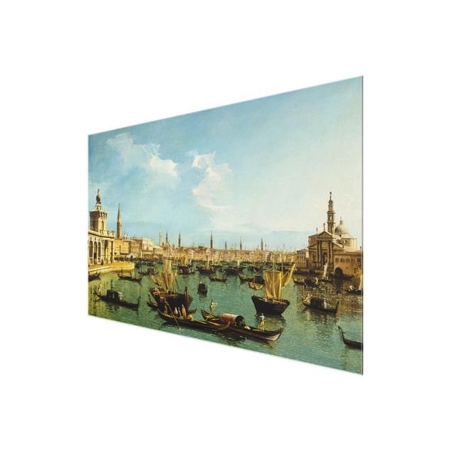 Glasbilleder arkitektur og skyline Bernardo Bellotto - Bacino di San Marco, Venedig
