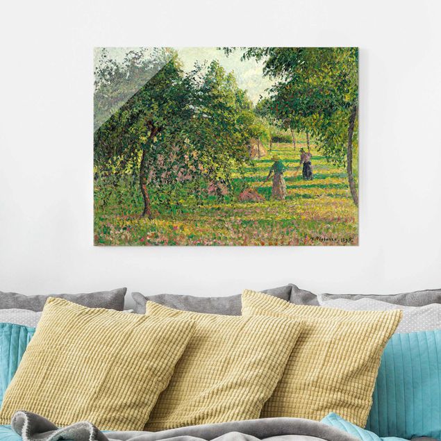 Kunst stilarter impressionisme Camille Pissarro - Apple Trees And Tedders, Eragny