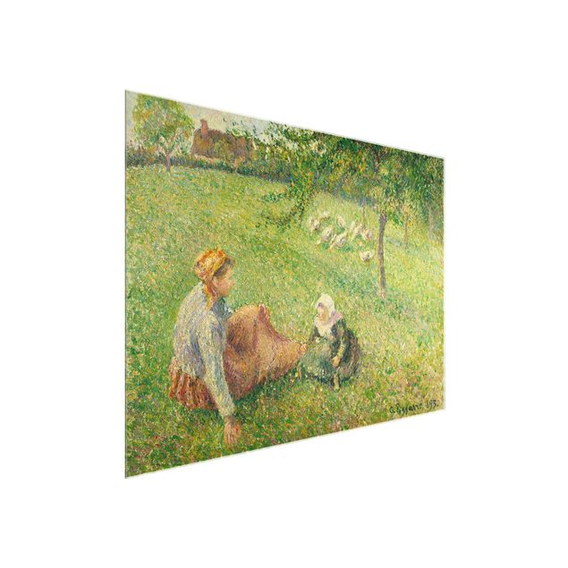 Kunst stilarter post impressionisme Camille Pissarro - The Geese Pasture