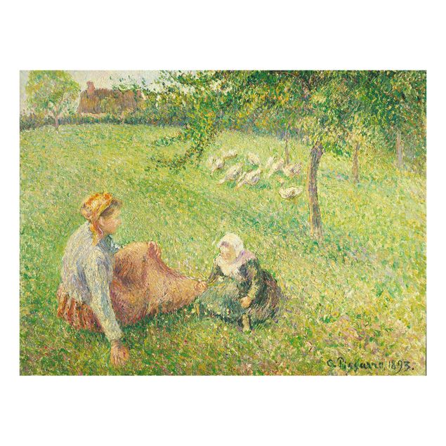 Kunst stilarter romantikken Camille Pissarro - The Geese Pasture