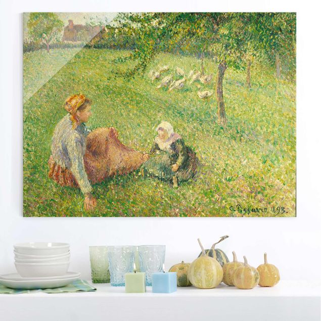 køkken dekorationer Camille Pissarro - The Geese Pasture