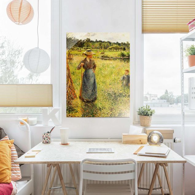 Kunst stilarter pointillisme Camille Pissarro - The Haymaker