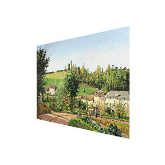 Kunst stilarter Camille Pissarro - Hamlet In The SurRolling Hillss Of Pontoise