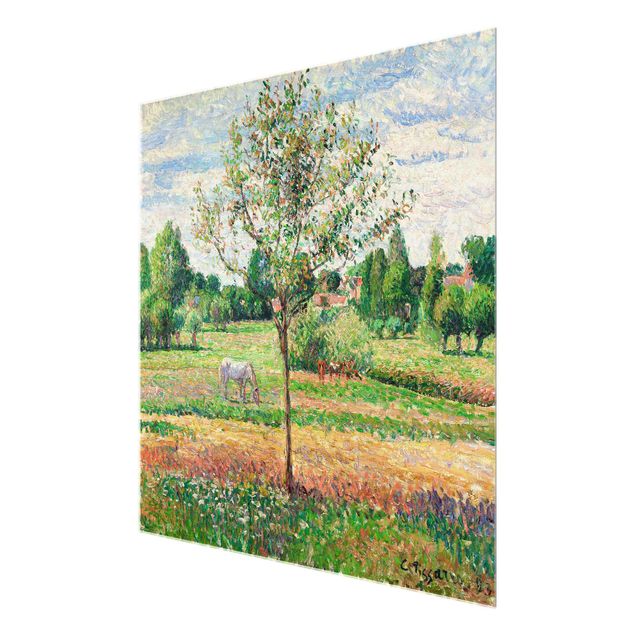 Kunst stilarter Camille Pissarro - Meadow with Grey Horse, Eragny