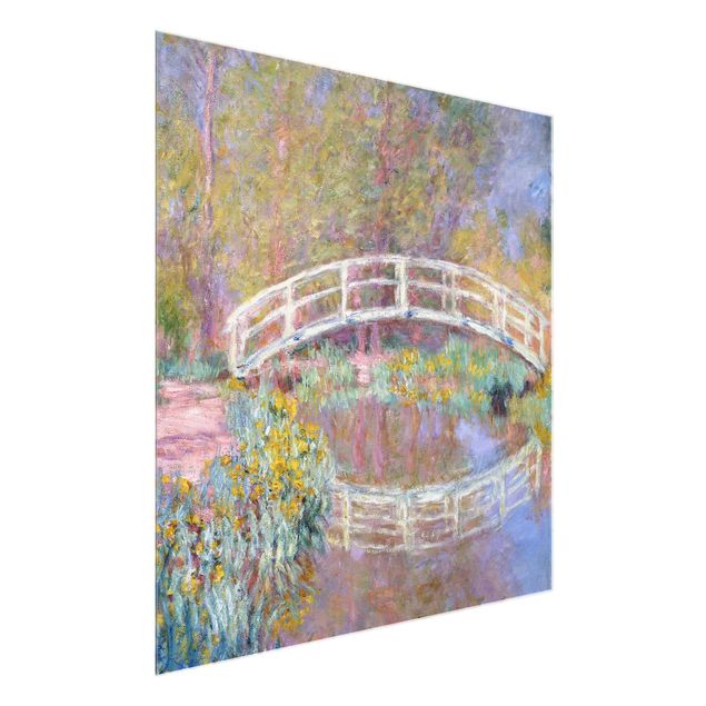 Glasbilleder landskaber Claude Monet - Bridge Monet's Garden
