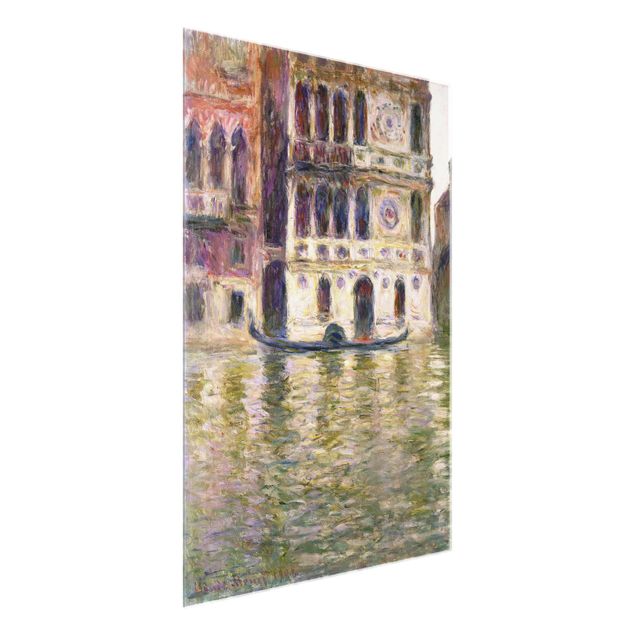 Glasbilleder arkitektur og skyline Claude Monet - The Palazzo Dario