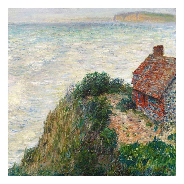 Glasbilleder landskaber Claude Monet - Fisherman's house at Petit Ailly
