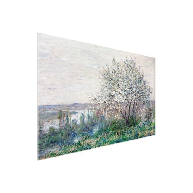 Glasbilleder landskaber Claude Monet - Spring in Vétheuil