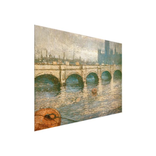 Billeder London Claude Monet - Thames Bridge And Parliament Building In London