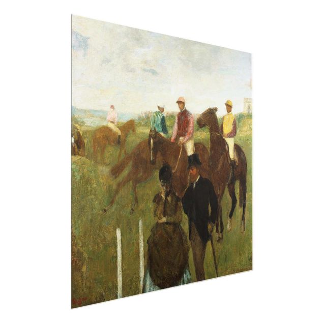 Billeder kunsttryk Edgar Degas - Jockeys On Race Track