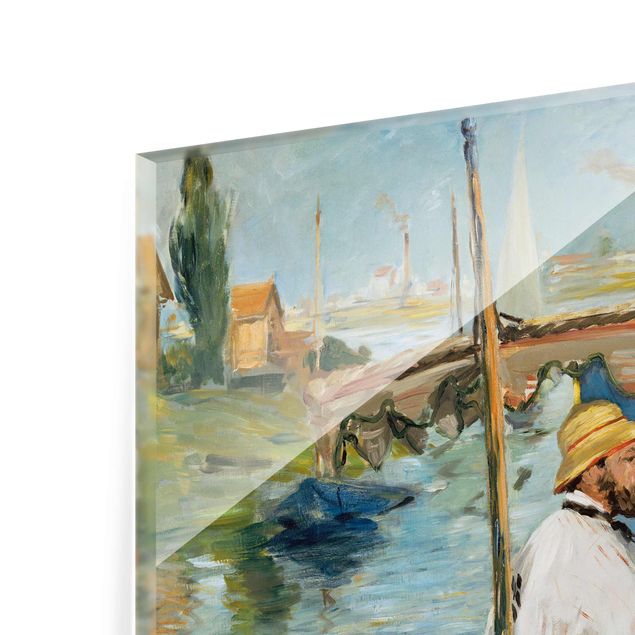 Billeder Edouard Manet Edouard Manet - Claude Monet Painting On His Studio Boat