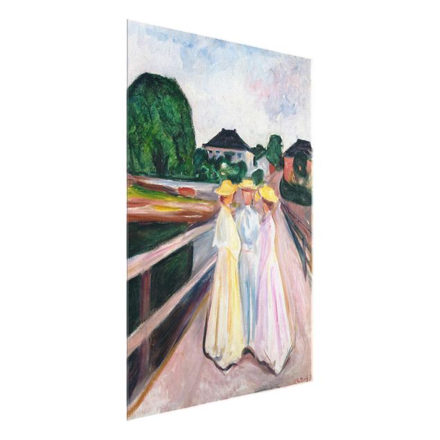 Kunst stilarter Edvard Munch - Three Girls on the Bridge