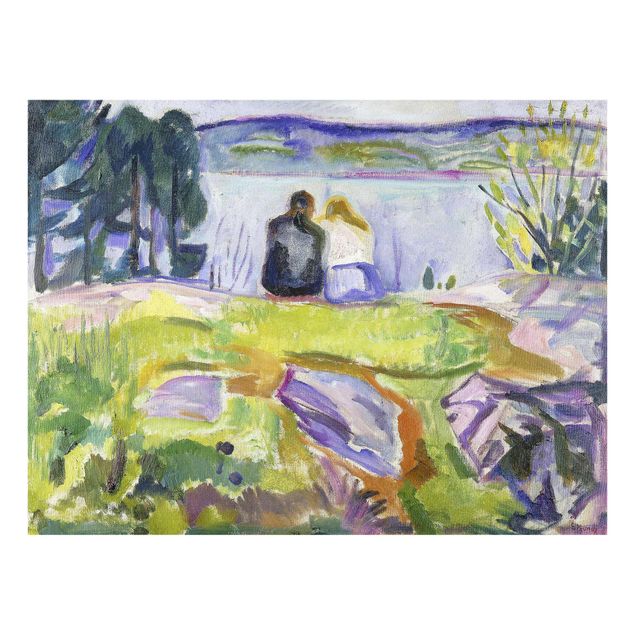 Billeder kunsttryk Edvard Munch - Spring (Love Couple On The Shore)