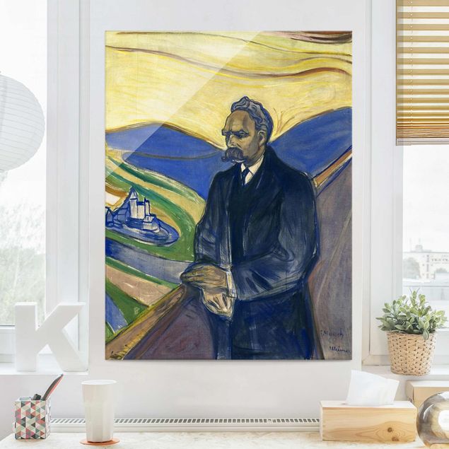 køkken dekorationer Edvard Munch - Portrait of Friedrich Nietzsche