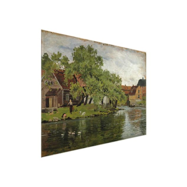 Kunst stilarter Edvard Munch - Scene On River Akerselven