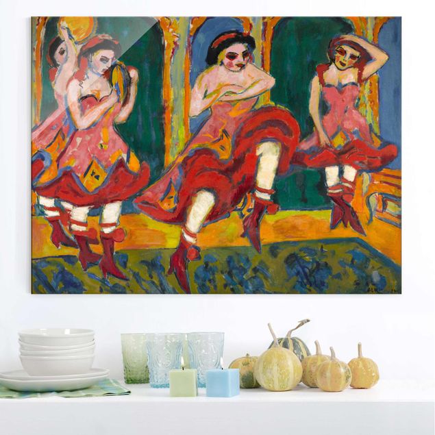 køkken dekorationer Ernst Ludwig Kirchner - Czardas Dancers