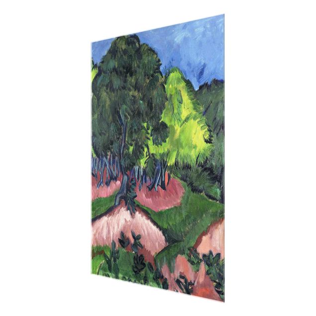 Billeder kunsttryk Ernst Ludwig Kirchner - Landscape with Chestnut Tree