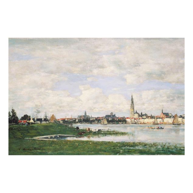 Billeder kunsttryk Eugène Boudin - View of Antwerp