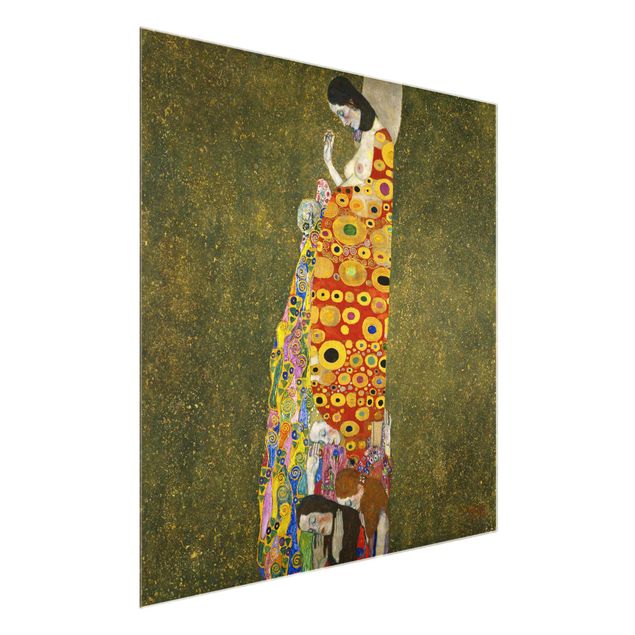 Glasbilleder nøgen og erotik Gustav Klimt - Hope II