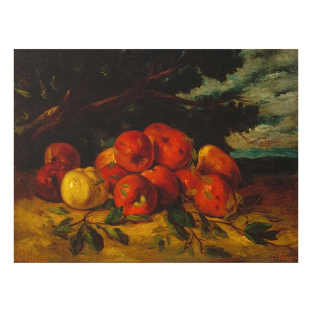 Billeder moderne Gustave Courbet - Red Apples At The Foot Of A Tree