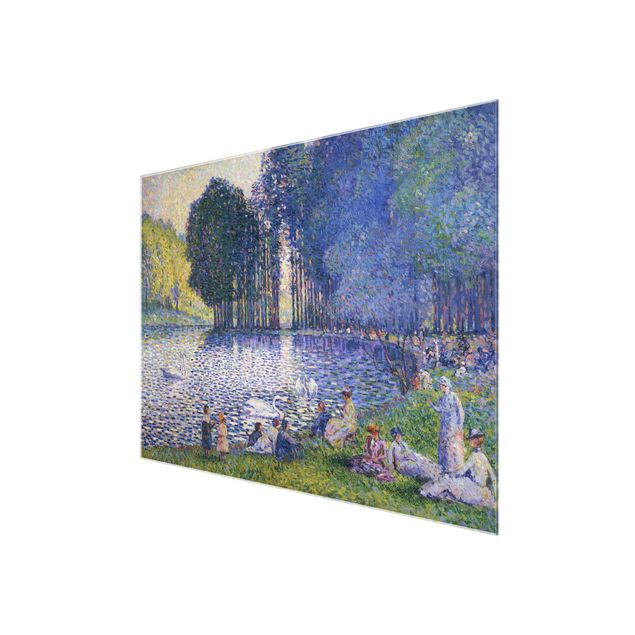 Glasbilleder landskaber Henri Edmond Cross - The Lake In The Bois De Boulogne