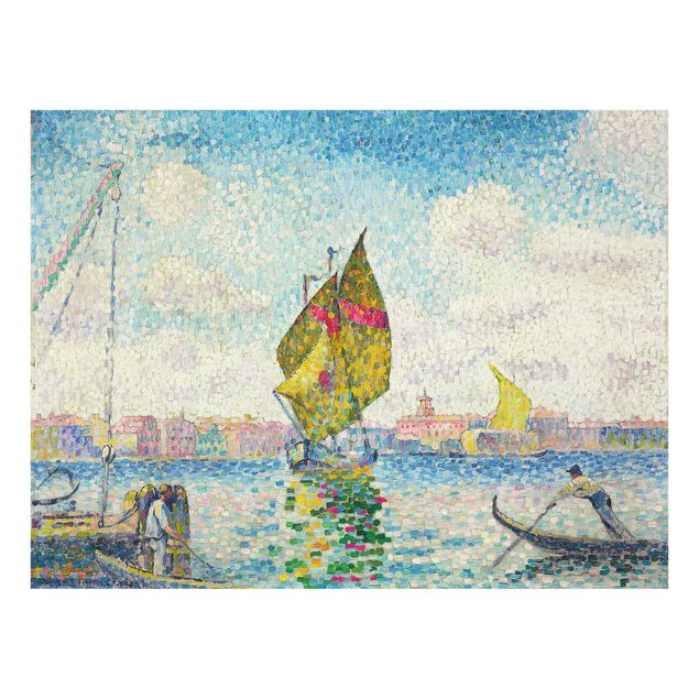 Billeder kunsttryk Henri Edmond Cross - Sailboats On Giudecca Or Venice, Marine