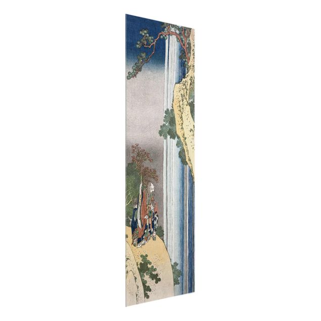 Glasbilleder landskaber Katsushika Hokusai - The Poet Rihaku